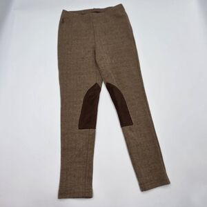 Polo Ralph Lauren girls' brown herringbone riding pants size 5